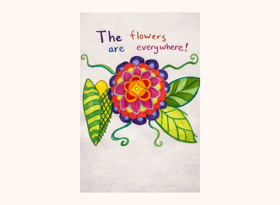 Teacher thank-you card sample artwork
